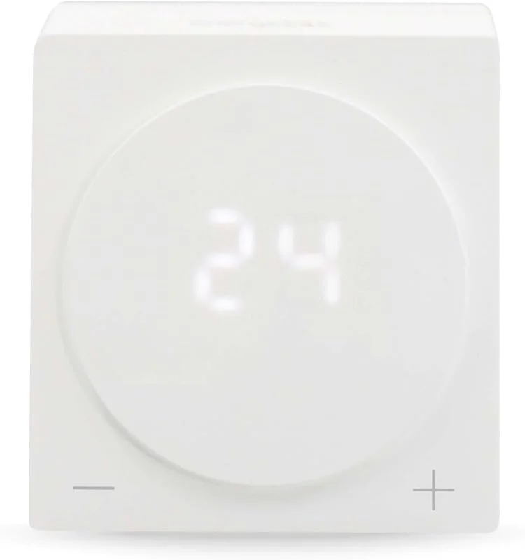 Energeeks - Termostato WiFi inteligente - automático e programável, inclui adaptador relé para caldeira - com suporte de parede - instalação fácil - App móvel - compatível com Alexa e Google — Aquecimento