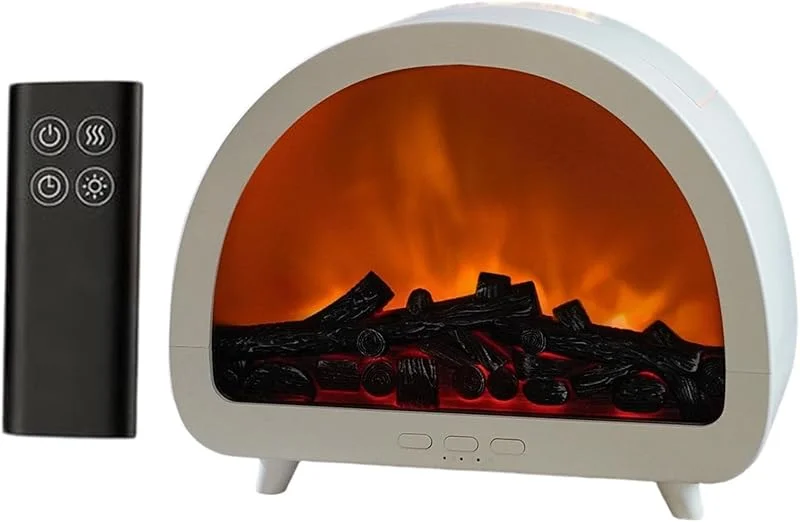 Difusor de aromaterapia para chimenea, humidificador de llama de 12 colores