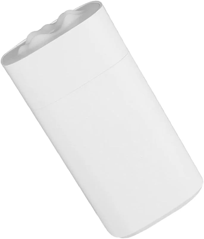 PRETYZOOM Humidificador de ar de mesa com luz noturna criativa capacidade grande silencioso para casa e escritório, design compacto e recarregável fácil cor branca