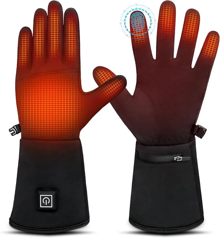 Luvas aquecidas para mulher, luvas aquecidas para homem, luvas aquecidas por USB, ecrã tátil, ultra-finos para destreza, utilização da apenas ou come a — Roupa aquecida