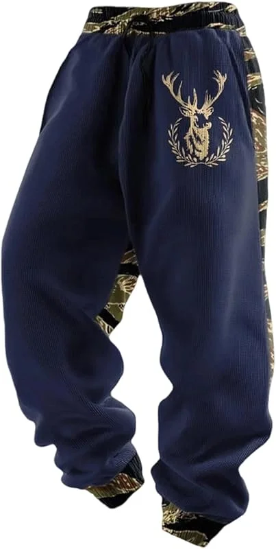 Generisch Pantalones de chándal sueltos de invierno para hombre, tallas grandes — Roupa aquecida