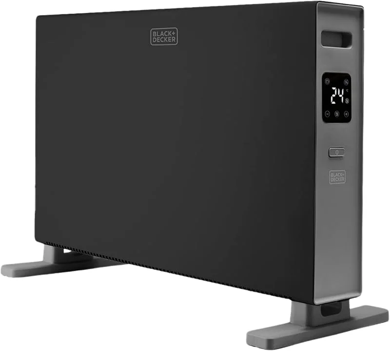 BLACK+DECKER - Convetor elétrico de 2000 W, ecrã LED, temporizador 24h — Aquecimento