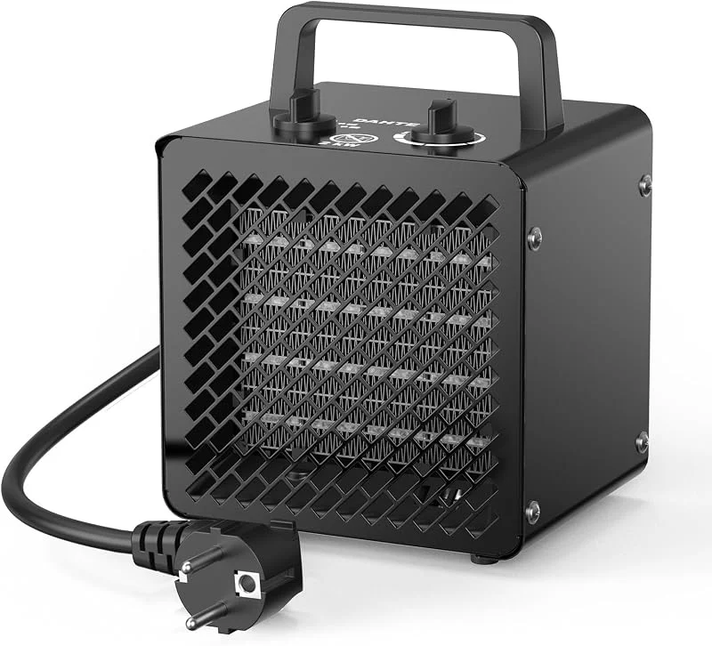 DAHTEC Aquecedor cerâmico PTC portátil 2000 W, compacto, preto — Aquecimento