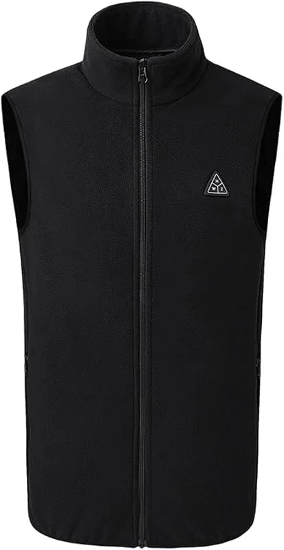Chaleco calefactable Unisex de Forro Polar, Lavable, con conexión USB, Ideal for esquí, Pesca y Actividades al Aire Libre (batería no incluida).(Noir, L) — Cozinha e lar