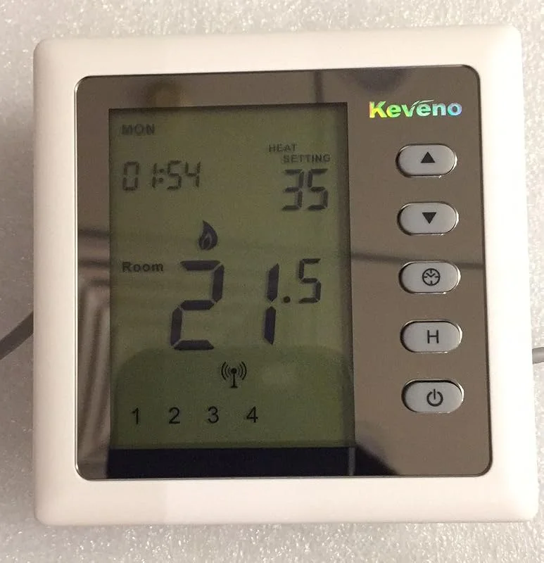 Termostato T302HAB-N para sistema de aquecimento hidrónico com protocolo Modbus incorporado (retroiluminação azul)