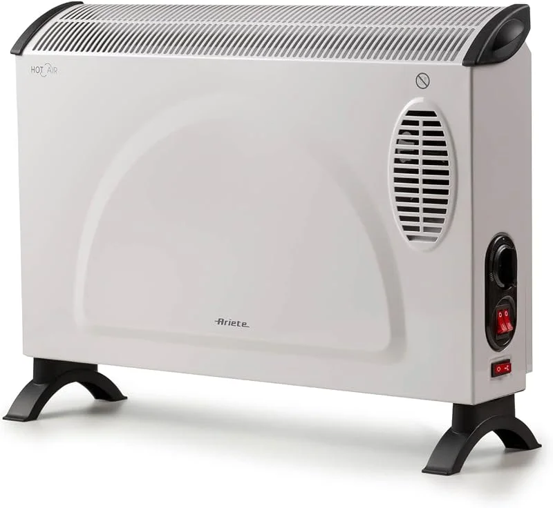 Ariete Convector 8210, 800 W-200 W, 3 níveis, termostato ajustável, proteção contra superaquecimento, silencioso, branco