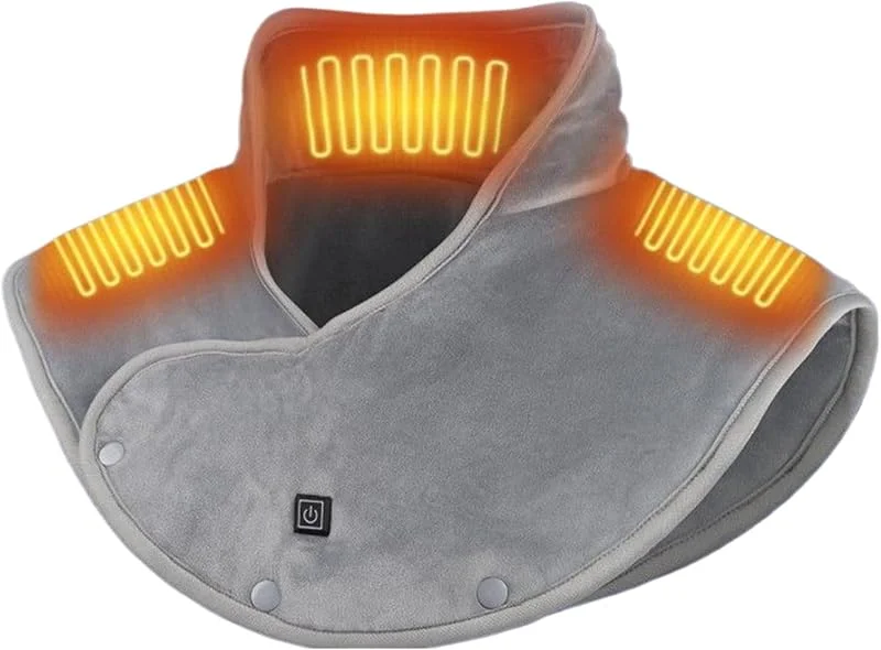 Bufanda de calefacción eléctrica 3 posiciones térmica compresa bufanda — Roupa aquecida