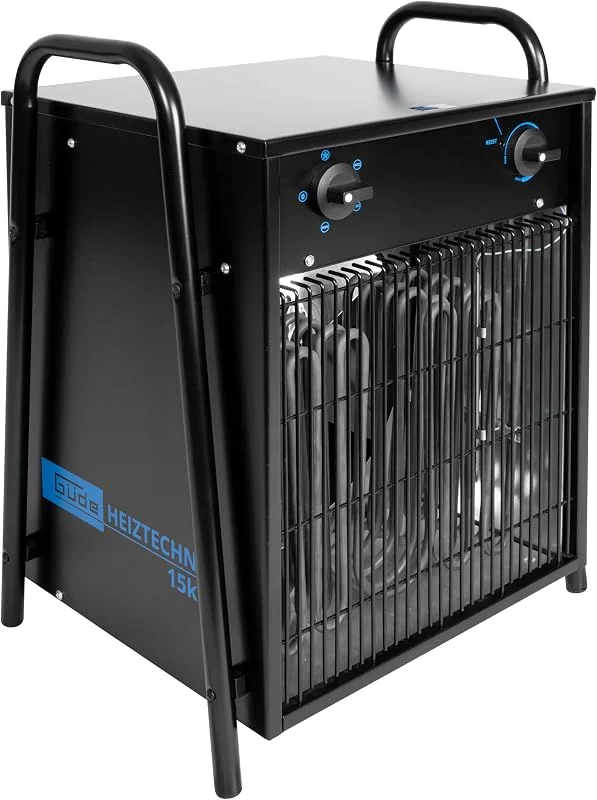 Aquecedor elétrico Güde 85014 GH 15 EV, 15 kW, 400 V, preto — Aquecimento