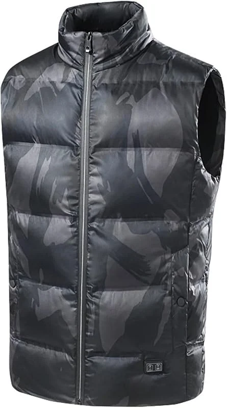 Chaleco calefactable Unisex for Hombre, Acolchado, con calefacción, Ideal for Actividades al Aire Libre. Chaleco eléctrico de Caza for Invierno, sin batería.(XX-Large) — Cozinha e lar