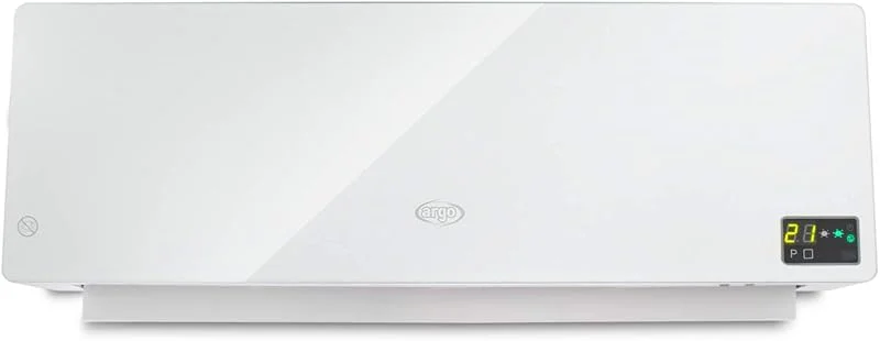 Argo - Termoventilador cerâmico de parede, com temporizador semanal, branco, chique — Aquecimento