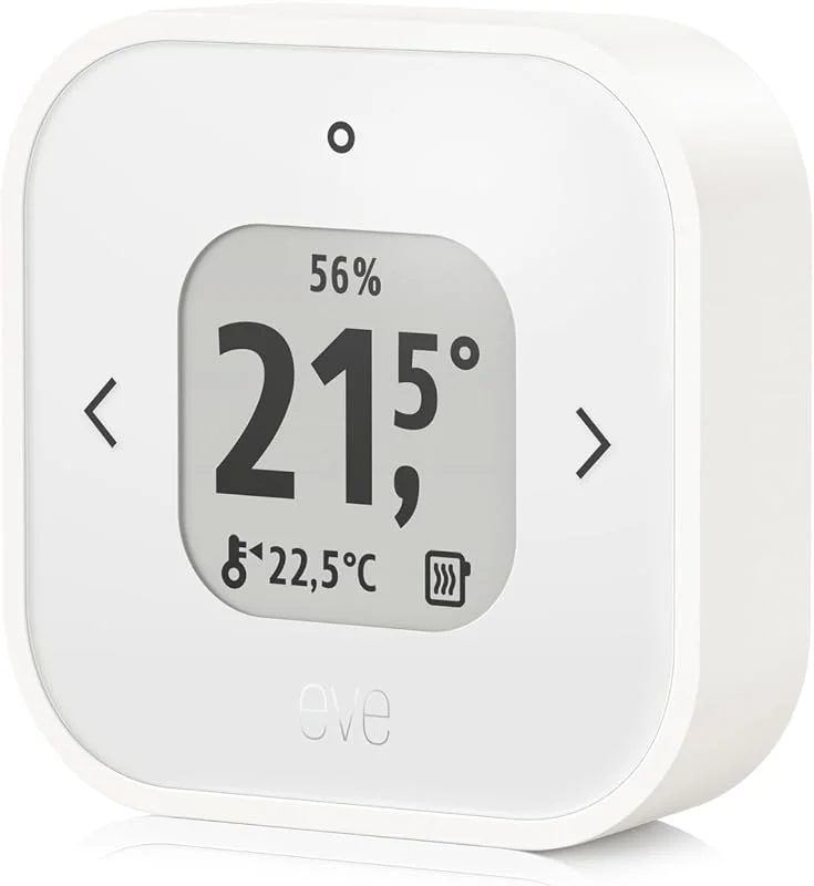 Eve Thermo Control (Matter) – Sensor e controlador de temperatura para Eve Thermo (Matter), compatível com Apple Home, requer Apple TV 4K (2.ª geração, 3.ª geração com 128 GB), HomePod (2.ª geração) ou — Aquecimento