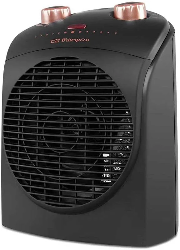 Orbegozo FH 5036 - Aquecedor elétrico com termostato regulável, potência de 2200 W, 2 posições de calor e função ventilador — Aquecimento