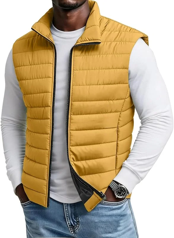 TOFOTL Colete de penas para homem, ultraleve, casual, inverno — Cozinha e lar