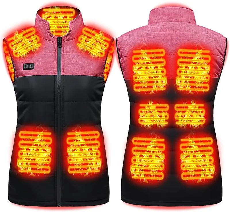 Heated Vest for Men Woman, Electric USB Warmer Jacket with 11 Heating Zones, Lightweight Heated Gilet, for Fishing Hunting — Roupa aquecida