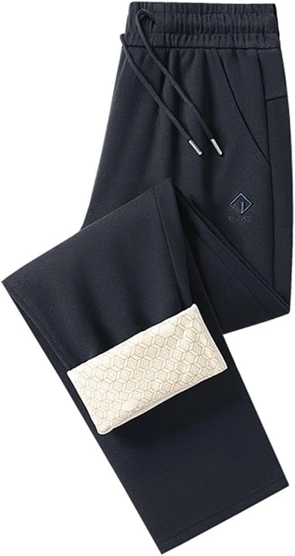 Generico Pantalones deportivos cálidos de invierno para hombre con rodilleras y pantalones calefactados — Roupa aquecida