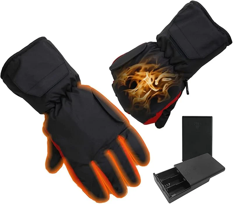 CHEWYNP Luvas aquecidas luvas de inverno para motocicleta para homens e mulheres - luva impermeável e quente para clima frio, roupa exterior aquecível, luvas aquecidas C — Cozinha e lar