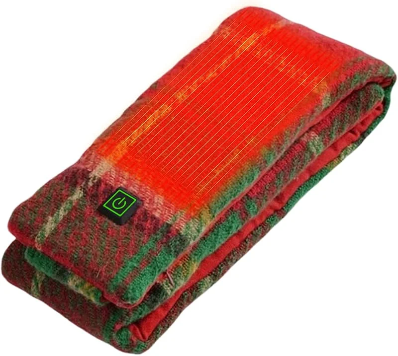 Bufanda Con Calefacción Calentador de Cuello Lavable con Diseño de Navidad — Roupa aquecida
