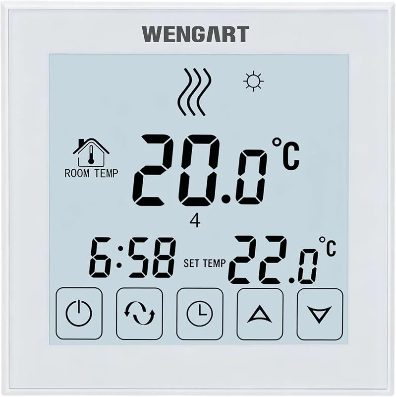 Wengart WG323BW - Termostato para caldera (funciona con pilas, NC, NO) — Aquecimento