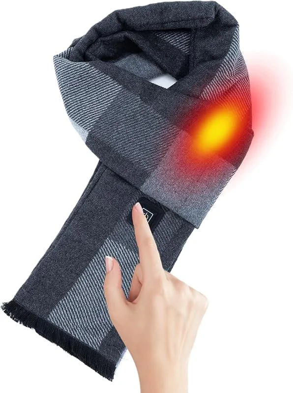 Bufanda Con Calefacción Recargable 3 Niveles De Calor Portátil — Roupa aquecida