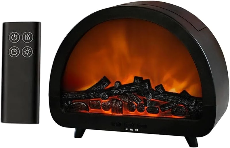 Difusor de chimenea humidificador de llama de 12 colores con temporizador
