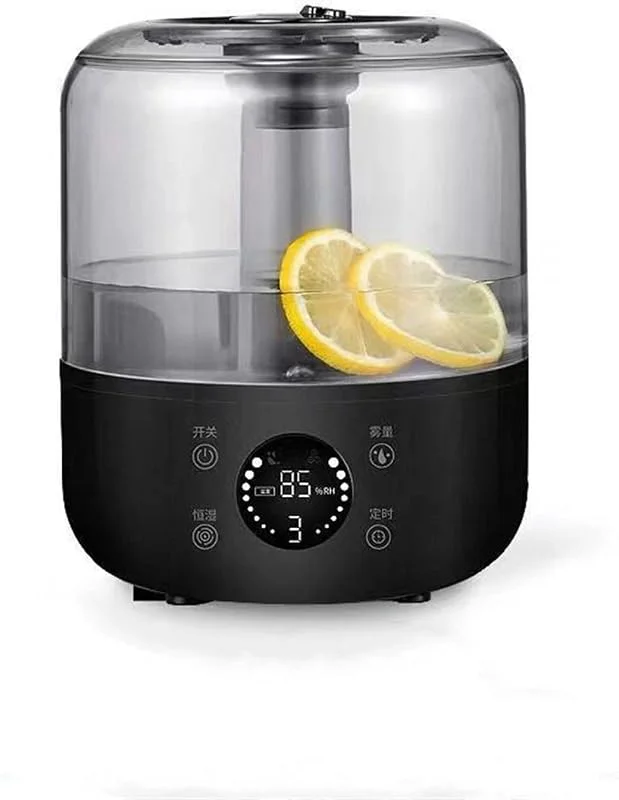 Humidificador de aire inteligente 3000ML con temporizador Control remoto, doble niebla for el hogar, difusor aroma aceite esencial for oficina, nebulizador ajustable(Negro)