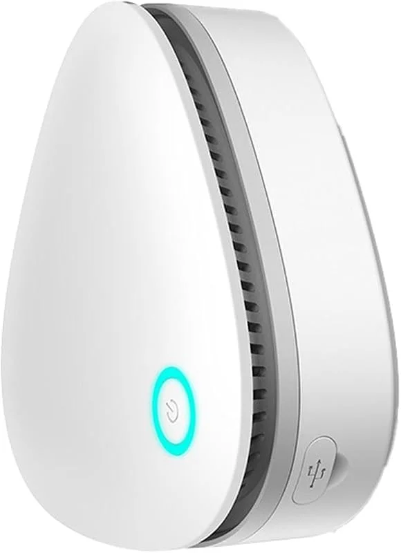 Eliminador de odores portátil com funcionamento USB que elimina 99% dos odores de ar da sala para frigorífico, sapatos, purificador de ar efetivamente compacto (White2, tamanho — Humidificador