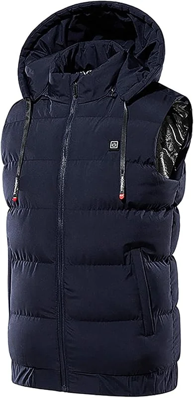 Chaleco Térmico Unisex 9 Zonas de Calentamiento, Chaleco Térmico USB Recargable, Chaleco Térmico Eléctrico Lavable Hombres Y Mujeres, para Caza, Pescar, esquí — Cozinha e lar