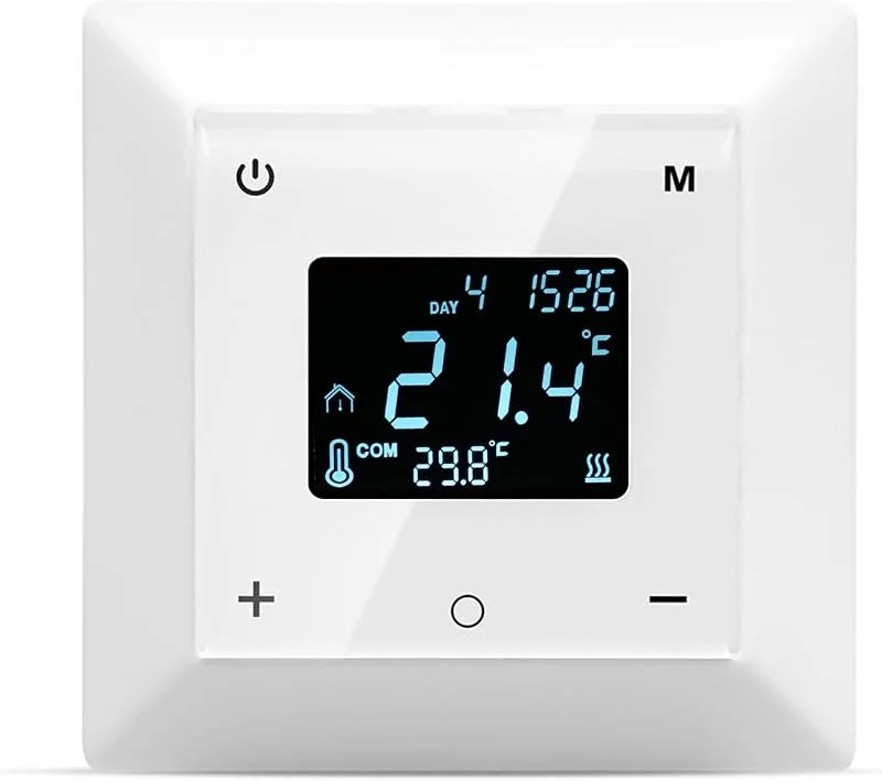 Smart Room Termostato programable de calefacción, termostato desmontable, manual, automático, modo festivo, protección de seguridad múltiple, fácil de instalar — Aquecimento