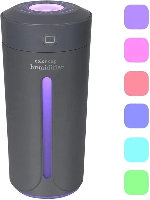 XMING 230ml Mini Humidificador USB Humidificador Fresco Humidificador 7 Color Luces LED Cambio de humidificador de Aire for Sala de Oficina Escritorio de Escritorio Dormitorio de bebé