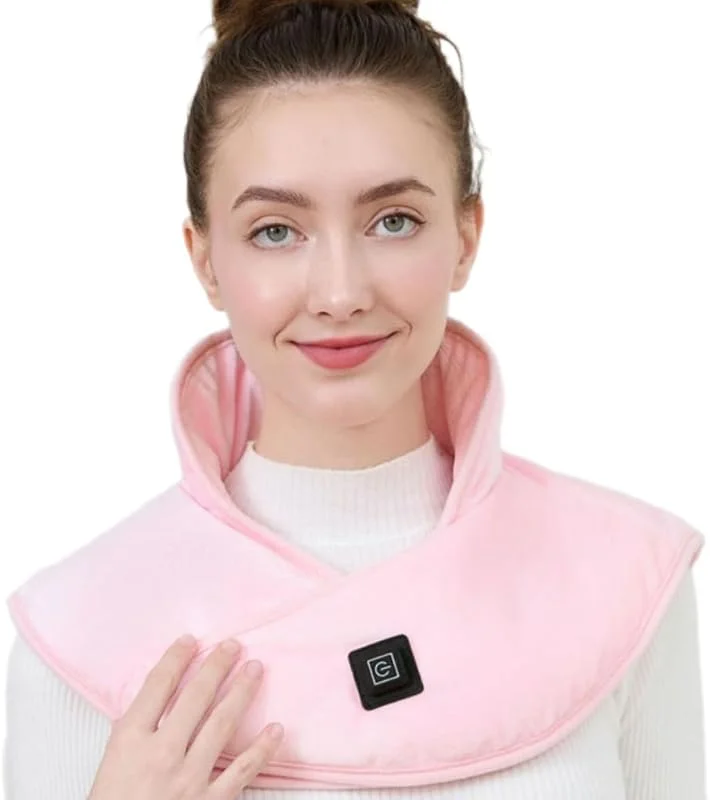 Bufanda de calefacción eléctrica de 3 temperaturas para cuello, espalda, hombro, portátil, carga rápida — Roupa aquecida