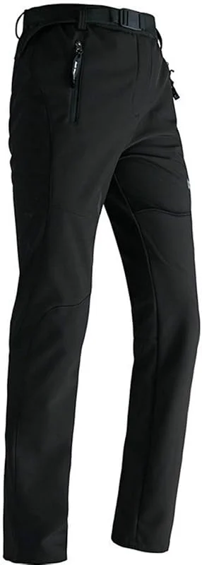 LANBAOSI, Calças de caminhada para homem, calças revestidas de lã de inverno, roupa de trabalho térmica para exteriores Softshell, calças impermeáveis para caminhar, esqui, golfe — Cozinha e lar