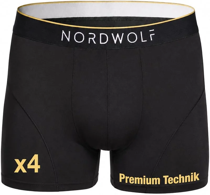 NordWolf Cuecas homem boxer confortável, tecido modal extra macio e resistente, boxers homem pack x4, roupa interior respirável, liberdade de movimento. — Roupa aquecida