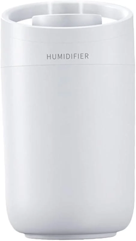 PRETYZOOM Humidificador de ar com ruído para quarto pequeno portátil com carga para decoração de casa e escritório.