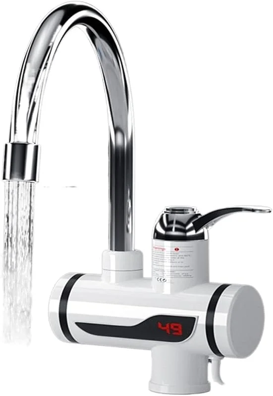 Calentador eléctrico de cocina de 360°, grifo LED instantáneo, grifo de agua caliente for el hogar, grifo con calentador de agua eléctrico de calor rápido, cocina instantánea(C) — Aquecimento